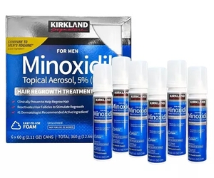 Пена Миноксидил 5% Киркланд Minoxidil Kirkland Foam 6 флаконов